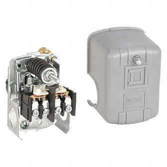 SQUARE D Pressure Switch: (9013FHG49J59X 1) Port/1/4 in MNPT, 135/175 psi, 40 psi, 60 to 200 psi, DPST, Std