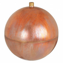 8" Copper slip through float ball 3/8 x 16