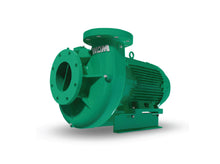 Series HE: Discharge-NPT-Threaded- End Suction close coupled pump with Cast iron case, Cast iron impeller impeller and SS shaft sleeve, mechanical seal close coupled to TEFC Premium Efficient Moto