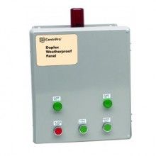 Goulds D10020 Weatherproof Duplex Control Panel - 115/230 Volts, 0-20 Amp Range, 1 Phase, Indoor/Outdoor NEMA 4X Fiberglass Enclosure